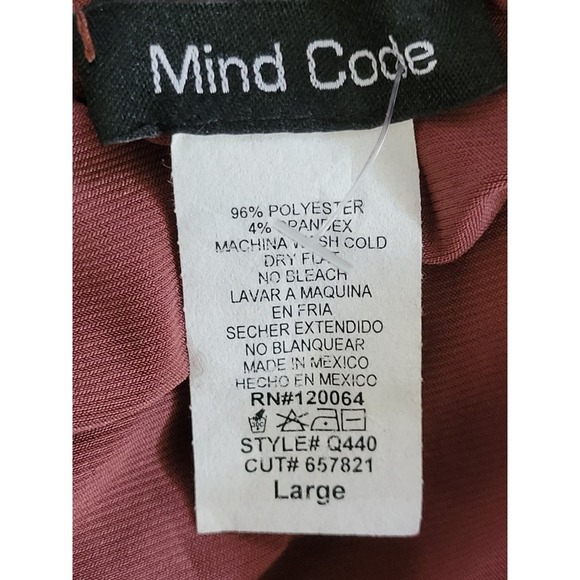 NEW‎ Mind Code Women's Bodycon Slip Dress Size Large Mauve Brown - Picture 8 of 8
